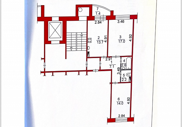 2-я квартира на улице Сосновая, дом 4